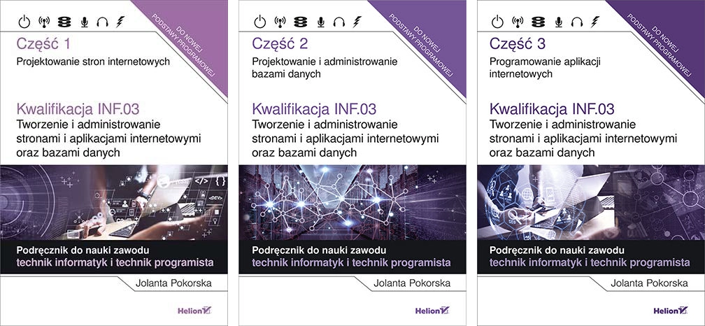 Zestaw podręczników do INF.03
