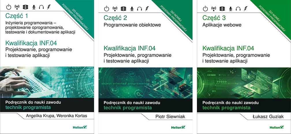 Zestaw podręczników do INF.04